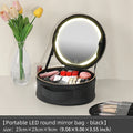 Axyaa LED Mirror Cosmetic Bag: Portable, Rechargeable Makeup Bag with Lights