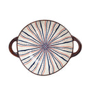 Axyaa Japanese Ceramic Binaural Soup Bowl Large Salad Bowl Ramen Noodles Dish