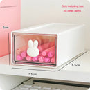 Axyaa Kawaii Plastic Desk Organizer Transparent Storage Box Pen Holder
