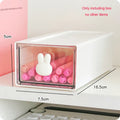 Axyaa Kawaii Plastic Desk Organizer Drawer Transparent Pen Holder for Home School