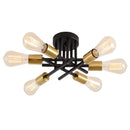 Axyaa Black Sputnik Modern Chandelier Flush Mount Lighting