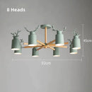 Axyaa Colorful Deer Shape Ceiling Light for Dining Room