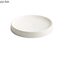 Axya Ceramic Dinner Plate Set - Specialty Round Sushi & Steak Trays