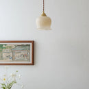 Axyaa Brass Resin LED Pendant Light Luxury Modern Nordic Hanging Lamp