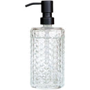 Axya Glass Lotion Pump Bottle Clear Stainless Steel Soap Dispenser