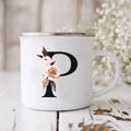 Enamel Creative Coffee Cups Vintage Design by Axyaa