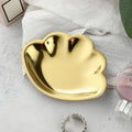 Axyaa Seashell Stainless Steel Jewelry Tray - Small Decorative Organizer