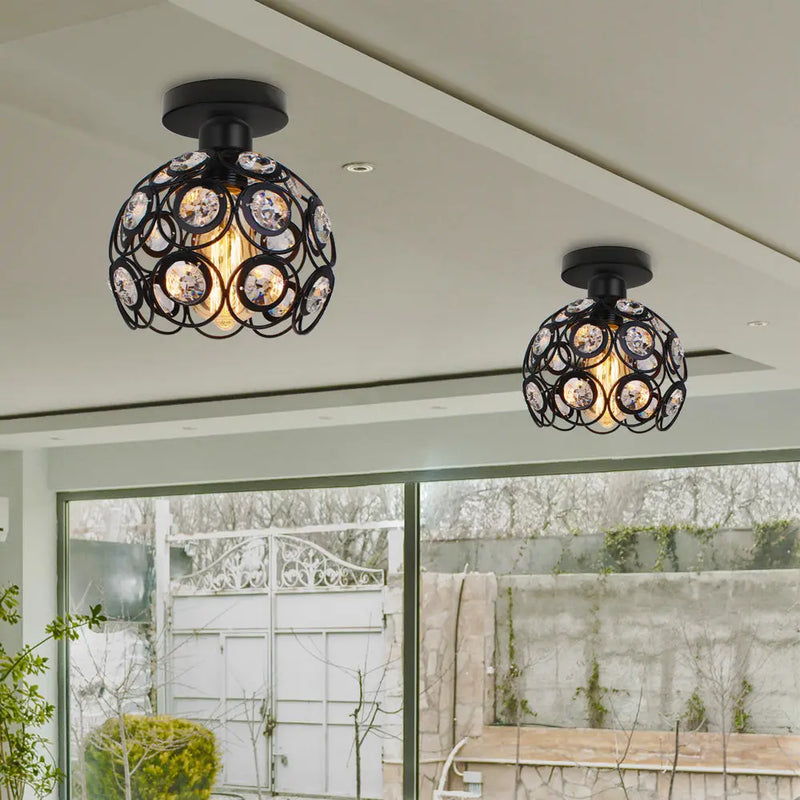 Axya Industrial LED Ceiling Light: Modern Retro Loft Plafonniers for Living Room Kitchen