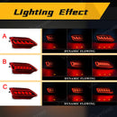 Axyaa LED Rear Bumper Reflector Lights for Toyota RAV4 2013-2015 Dynamic Flow Signal
