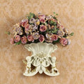 Axyaa Resin Angel Wall Vase: Ancient Mural Decor for Home Living Room Walls