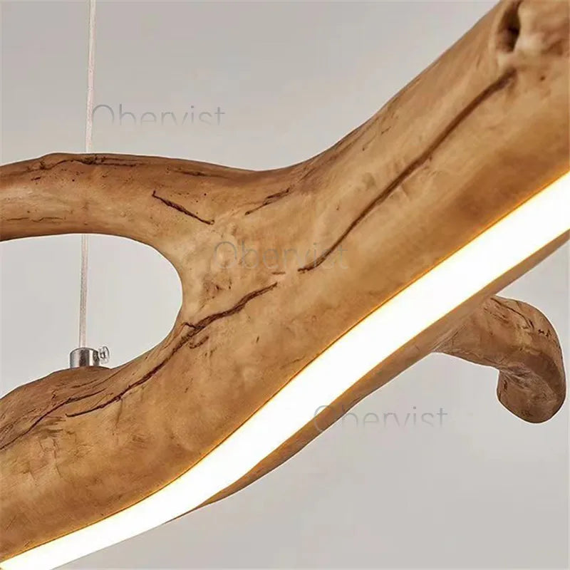 Axyaa Tree Branch Chandelier LED Hanging Lamp for Wabi Sabi Decor