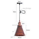 Axyaa Industrial Pendant Light for Kitchen Island & Dining Room - Adjustable Hanging Fixture