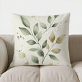 Axyaa Leafy Pattern Pillow Cover for Sofa, Bedroom & Car