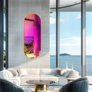Axyaa Iridescent Full Length Wall Mirror for Bedroom, Living Room - Rainbow Glass Mirror