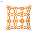 Orange Geometric Leaf Lines Pillowcase by Axyaa - Home Decor and Cozy Throw Pillows