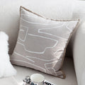 Axyaa Soft Fringed Chenille Pillow Cover with Tree Animals Print