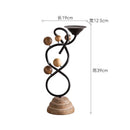 Wrought Iron Candle Holder for Home Decor by Axyaa - Rustic Style Ornament