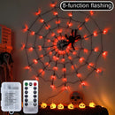 Axyaa Spider Web Light String: Halloween Indoor/Outdoor Ghost Festival Decoration