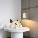 Axyaa Yellow Stone Pendant Light: Wabi Sabi Travertine Nordic Restaurant Decor