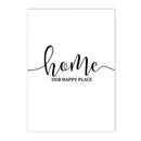 Nordic Love Life Quote Canvas Painting Wall Art for Living Room by Axyaa