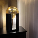 Axyaa Glass Vertical Floor Lamp LED Modern Minimalist Design Luxe Living Room Decor