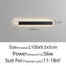 Axyaa Black White Simplicity LED Wall Lamp for Bedroom and Corridor Lighting