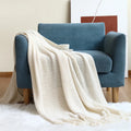 Axyaa Oversized Fluffy Soft Blanket for Four Seasons, Double Bed Knitted Nap Blanket