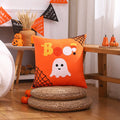 Axyaa Embroidered Cotton Halloween Pillowcase 45x45 Decorative Cushion Covers