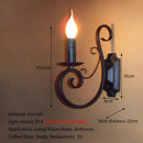 Axyaa European Iron Art Wall Lamp for Living Room Bedroom Balcony