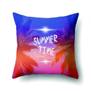 Axyaa Summer Coconut Tree Beach Sun Scene Pillow Cover 45x45cm