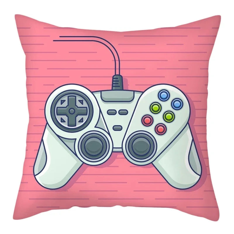 Axyaa Gaming Handle Player Pillowcase - Comfortable Home Decor