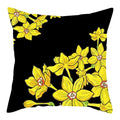 Axyaa Flower Printed Pillow Case - Decorative Polyester Cushion Cover - 45x45cm