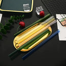 Axyaa Glass Straws Straight Reusable Drinking Straw for Bubble Tea & Smoothies