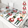 Axyaa Christmas Nutcracker Absorbent Kitchen Mat