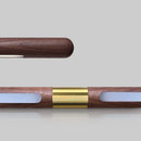 Axyaa Wood Pendant Lamp: Modern LED Walnut Strip Splicing Fixture