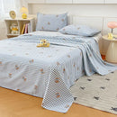 Axyaa Cotton Thickened Old Coarse Cloth Bed Sheet Set - Single Piece