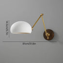 Copper Wall Light with Edison Bulb, Ceramic Base, Adjustable Rotation - Axyaa Brand