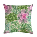 Axyaa Palm Leaf Green Seat Cover with Beautiful Flower Design for Sofa Decor