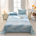 Axyaa Striped Cotton Bed Sheet Set - Breathable & Soft Mat - Thickened & Printed