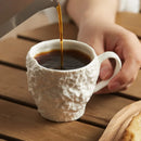 Axyaa Rock Pattern Milk Cup - Ceramic Espresso Cup for English Afternoon Tea