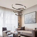 Axyaa Nordic Ring LED Pendant Light Dimmable for Home Decor Lighting