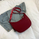 Axyaa Canvas Dumpling Bag: Trendy Single Shoulder & Versatile, for Women's Daily Casual Style