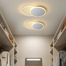 Axya LED Aisle Ceiling Light: Modern Golden White Chandelier for Corridor, Balcony, Kitchen & Bathroom