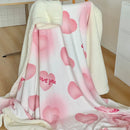 Axyaa Cartoon Puppy Fleece Blanket | Double-Layer Thick Warm Throw | Soft Plush Plaid