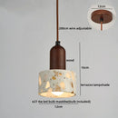 Axyaa Terrazzo LED Pendant Lights: Japanese Style for Corridor Bedroom Living Room