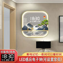 Axyaa Digital Display Cushion Clock Porch Decor Wall Art Square Living Room Creative Clock