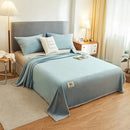 Axyaa Cloud Mink Blanket - Solid Color Fleece Nap Blanket with Simple Hemming