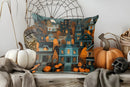 Axyaa Halloween Patchwork Pillow Cover - Sofa, Bedroom, Car Decor