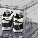 Axyaa Clear Shoe Box Storage Organizer Stackable Dustproof Plastic