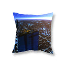 Axyaa City Building Night View Pillowcase